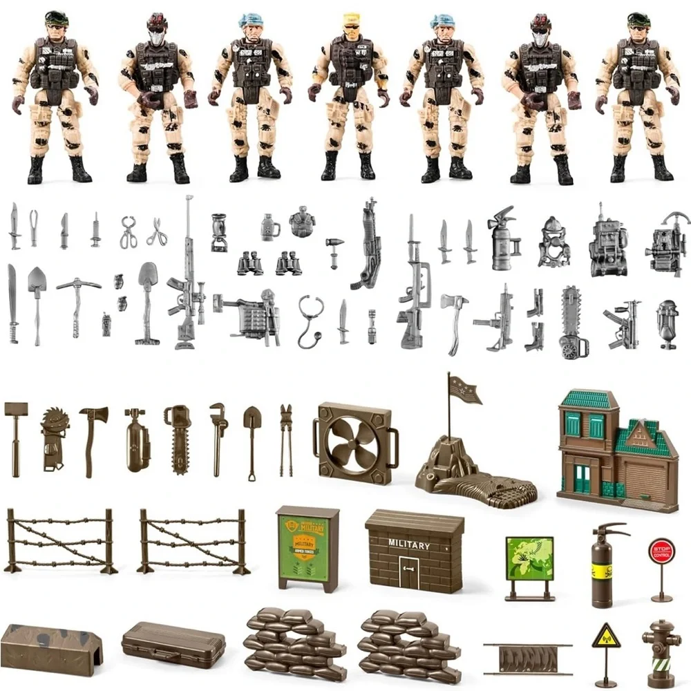 78-in-1 Army Men Toys - Picture 2 of 6
